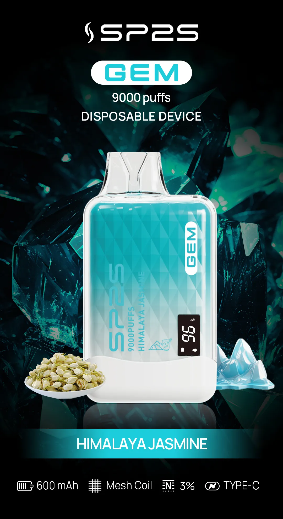 SP2S 一次性 9000 口 喜馬拉雅茉莉